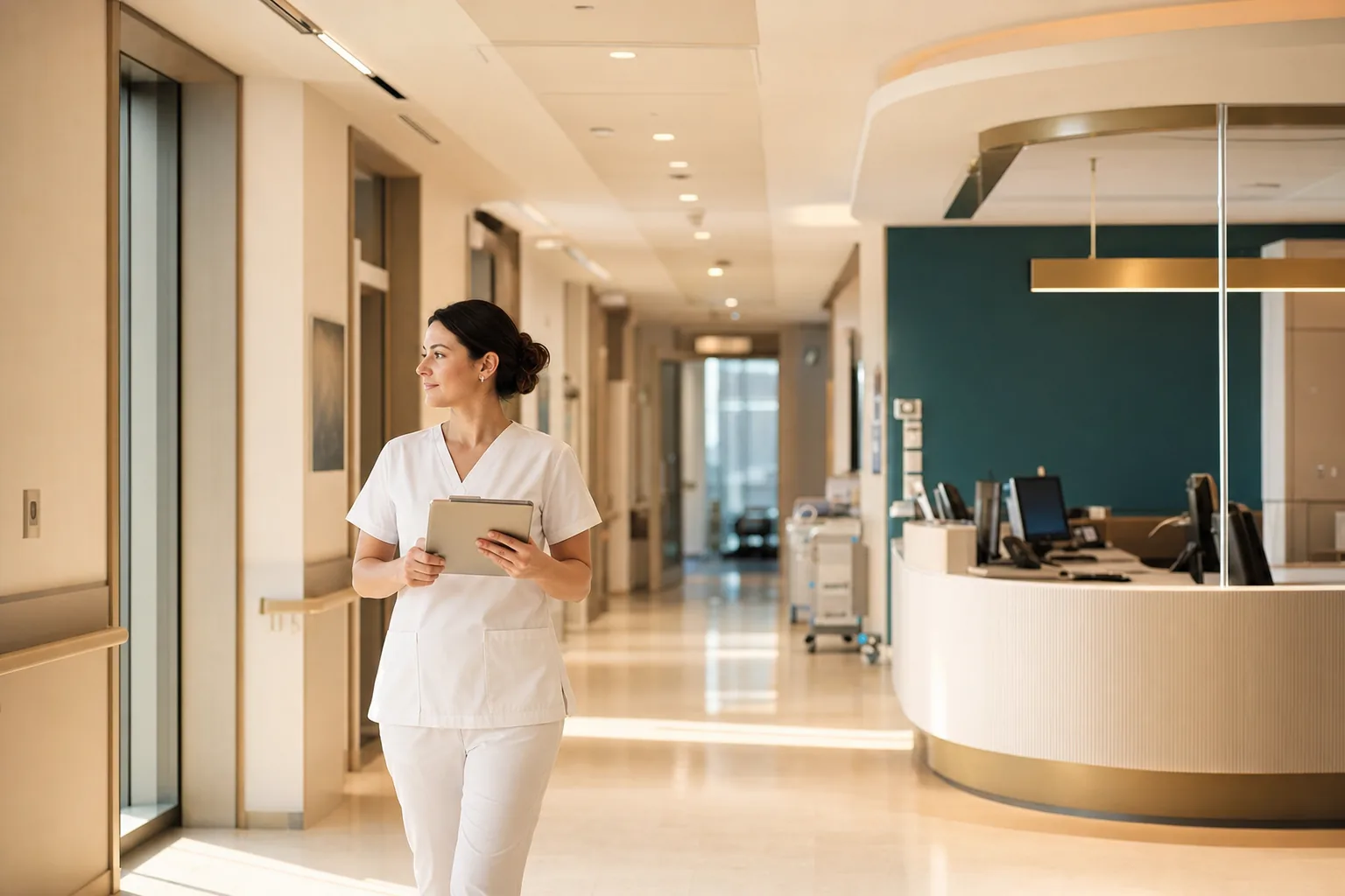 A doctor and patient in an unhurried consultation.