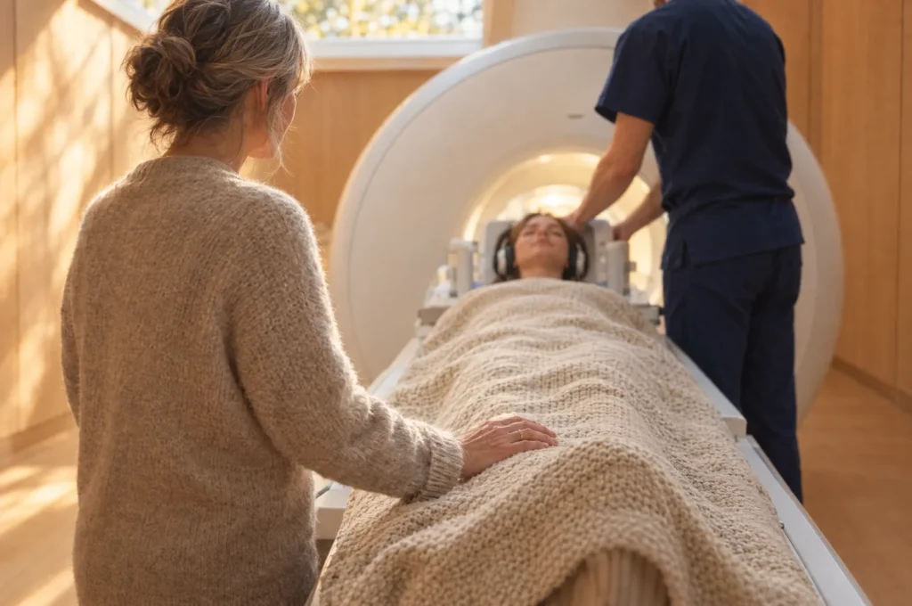 MRKH is almost always found through periods that never start. An ultrasound comes first, then usually an MRI, which maps the anatomy precisely.